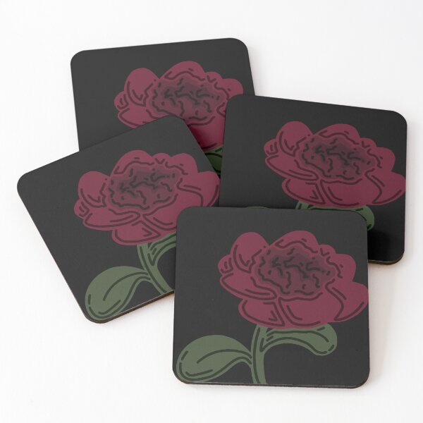 Item preview, A Dark Red Flower Opening Up designed and sold by ToonyPineapple.