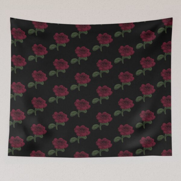 Item preview, A Dark Red Flower Opening Up designed and sold by ToonyPineapple.