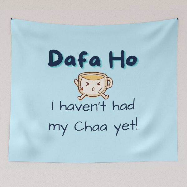 Item preview, Dafa Ho I haven't had my Chaa yet! Blue designed and sold by Cutees-designs.