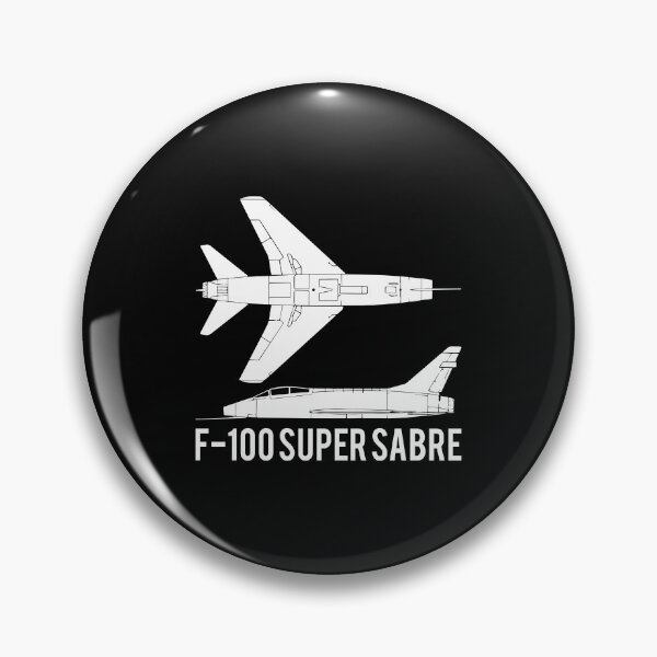 Item preview, F-100 Super Sabre American Supersonic Jet Fighter Aircraft Cutout Silhouette designed and sold by MilitaryMart.