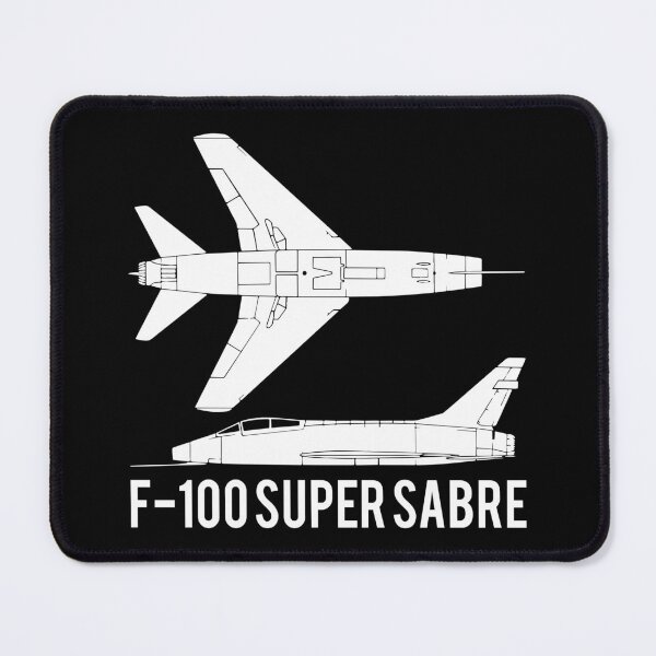 Item preview, F-100 Super Sabre American Supersonic Jet Fighter Aircraft Cutout Silhouette designed and sold by MilitaryMart.
