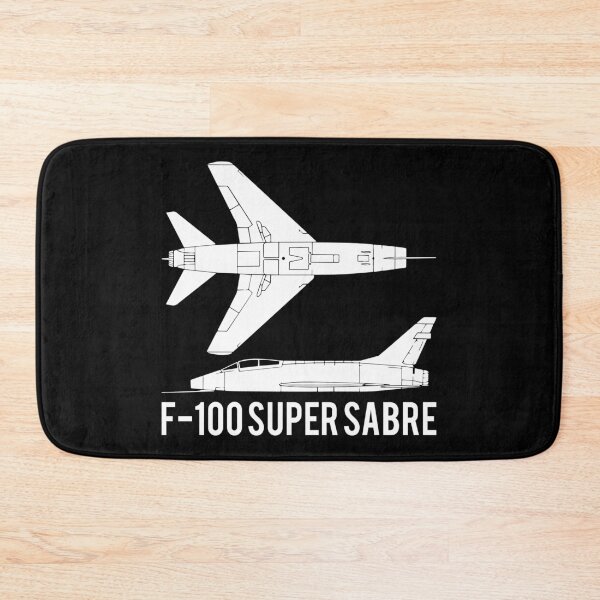 Item preview, F-100 Super Sabre American Supersonic Jet Fighter Aircraft Cutout Silhouette designed and sold by MilitaryMart.