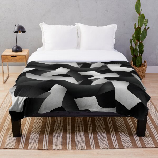 Item preview, Black And Gray Geometric Shape Pattern designed and sold by RibbitFans101.