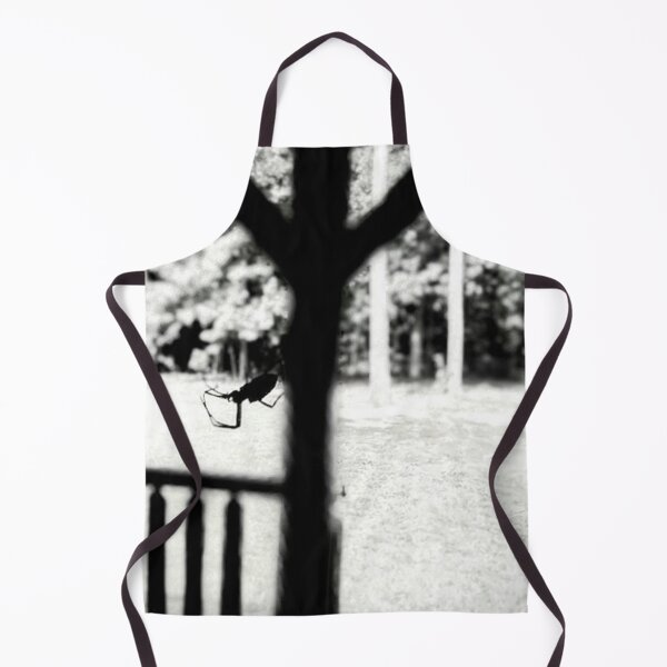 Item preview, Parasteatoda tepidariorum hanging from a web on a porch in monochrome designed and sold by Crafty Fox & Art Panda ♥️.