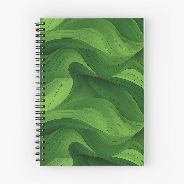 Item preview, Green Wave Flower Pattern designed and sold by RibbitFans101.