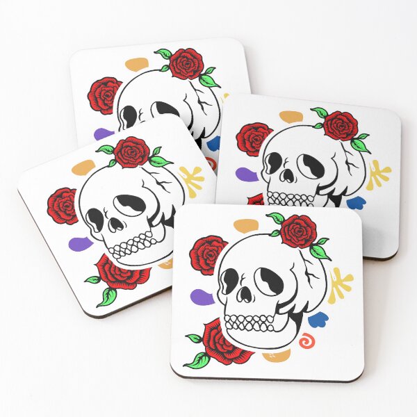 Item preview, Floral Skull designed and sold by Catsloversdotme.