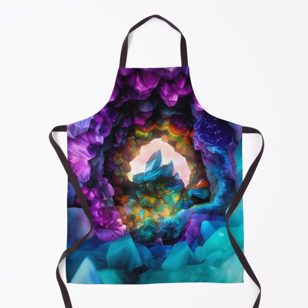 Item preview, Fantasy Geode XI colorful geology art series designed and sold by Glimmersmith.