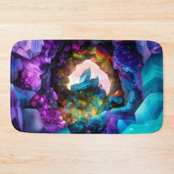 Item preview, Fantasy Geode XI colorful geology art series designed and sold by Glimmersmith.