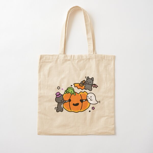 Halloween Sticker Pack Cotton Tote Bag