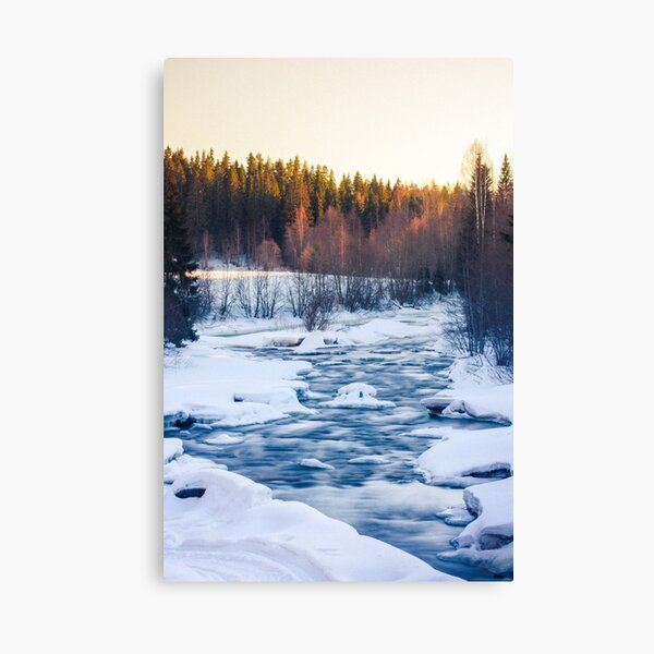 Cold river Canvas Print