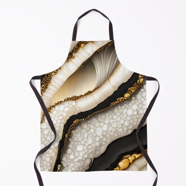 Item preview, Abstract Fantasy Geode in Black White and Gold designed and sold by Glimmersmith.