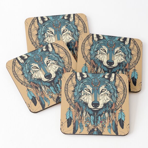 Item preview, Wolf in a Dream Catcher designed and sold by alw951.