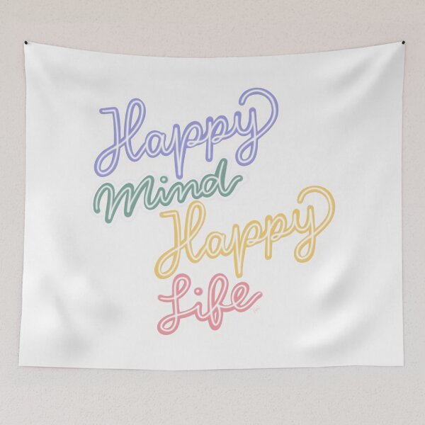 Item preview, Happy Mind Happy Life designed and sold by Ninidesignss.