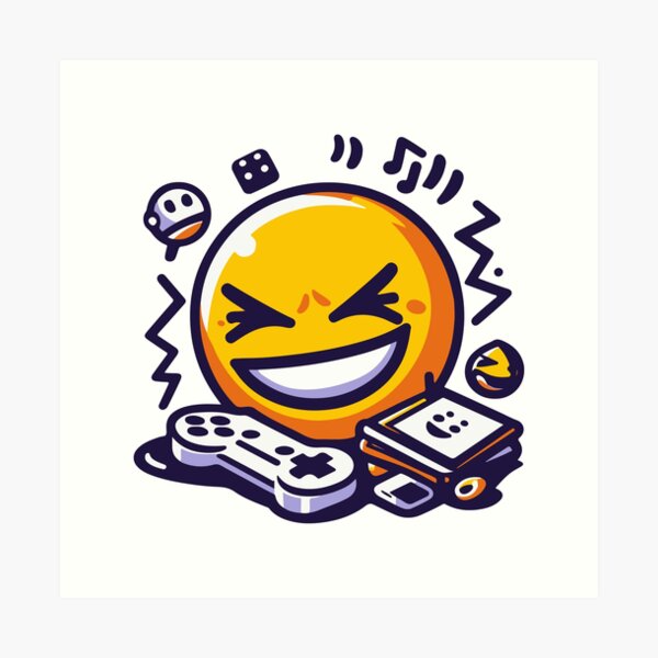 Funny xD Emoticon T-Shirt Gamer Meme Emoji xD Gaming Memes | Art Board Print