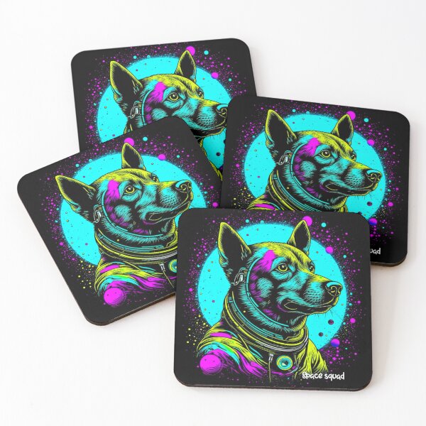 Item preview, Brave German Shepherd of the Galaxy psychedelic design designed and sold by PuppyFriend.