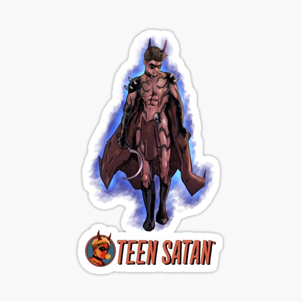 Teen Satan Classic Comic Design Sticker