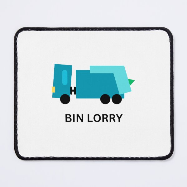Item preview, garbage truck blue theme IRE/UK text v4 designed and sold by fishpressink.