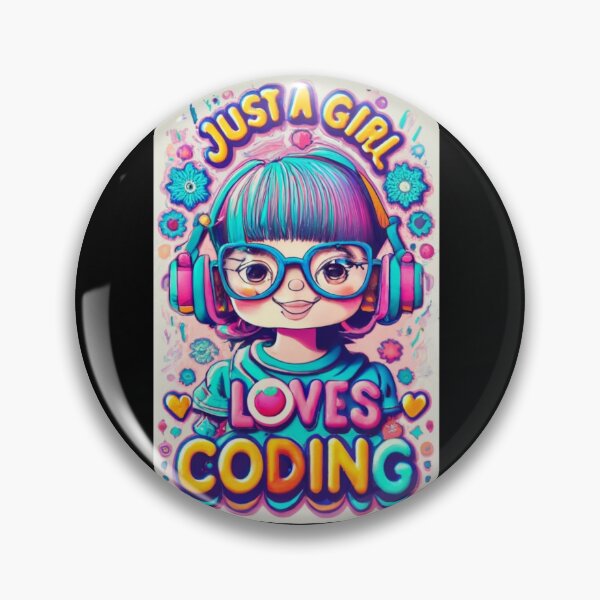 Item preview, Just a girl who loves coding designed and sold by asbno19.