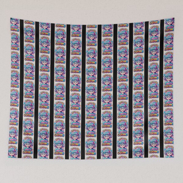 Item preview, Just a girl who loves coding designed and sold by asbno19.