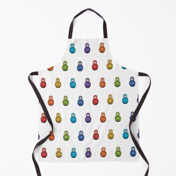 Item preview, Rainbow Matryoshka Revamp, Alt Pattern, Sticker/Magnet (White) designed and sold by MadeByGeeClowes.