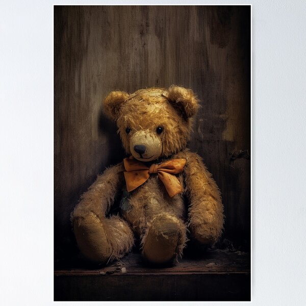 Old Teddy Bear Wall Art for Sale Redbubble