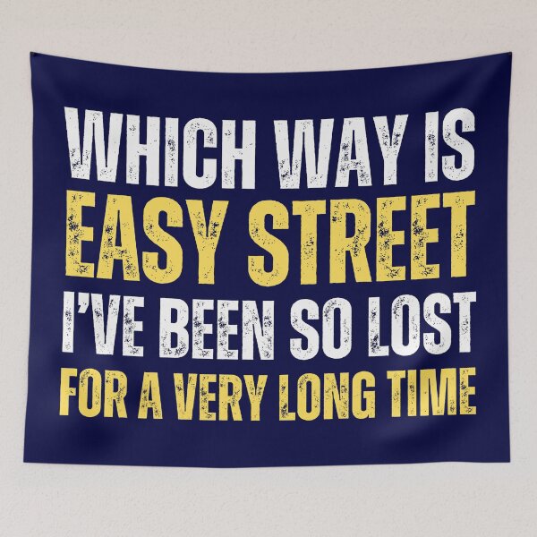 Item preview, Which way is easy street. I have been so lost for a very long time (funny life meme) designed and sold by Gilby-Designs.