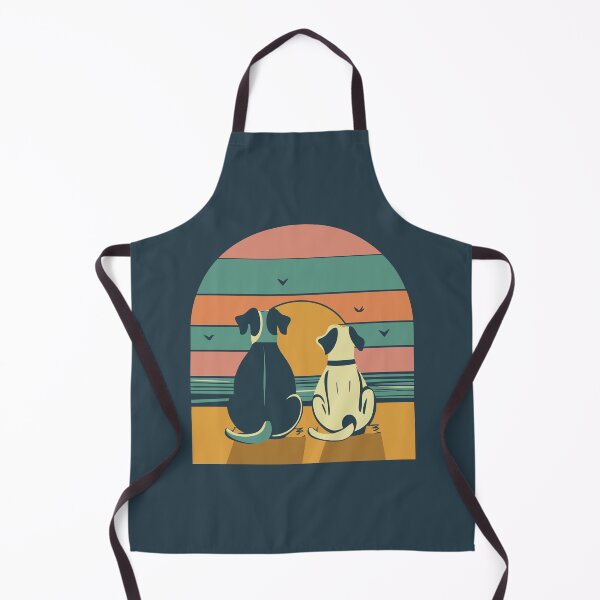 Item preview, Tranquil Sunset Dogs back view Serene relax peaceful vibe designed and sold by JadesignFang.