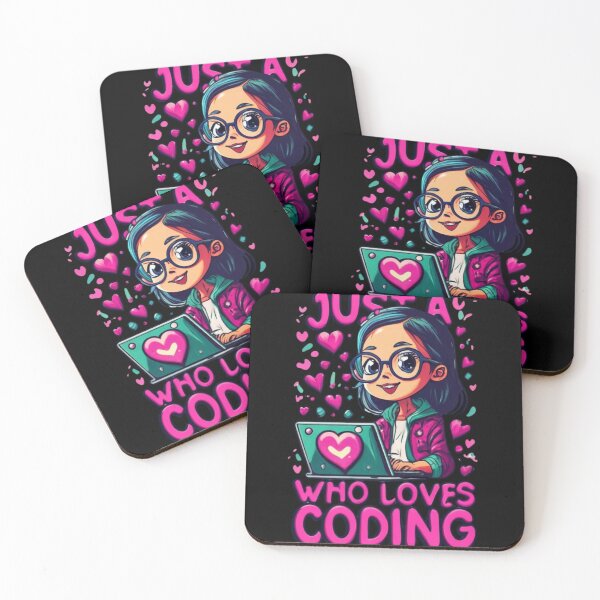 Item preview, Just a girl who loves coding designed and sold by asbno19.