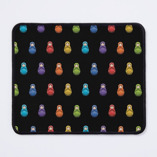 Item preview, Rainbow Matryoshka Revamp, Alt Pattern, Sticker/Magnet (Black) designed and sold by MadeByGeeClowes.