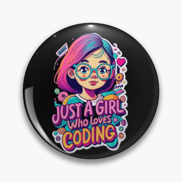 Item preview, Just a girl who loves coding designed and sold by asbno19.