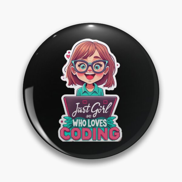 Item preview, Just a girl who loves coding designed and sold by asbno19.