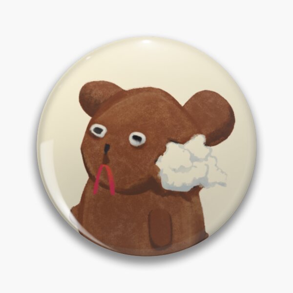 Item preview, ‘Snitches Get Stitches’ Colorful Cross Stitch Brown Bear Design  designed and sold by Maybeweird.