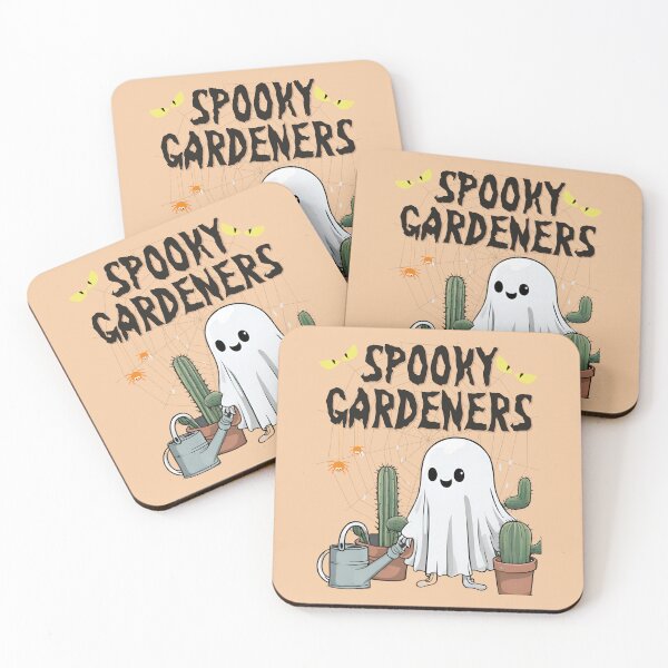 Item preview, Spooky Gardener Ghost with cactus  designed and sold by Mariana Piana.