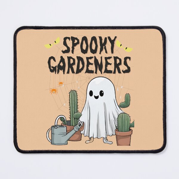 Item preview, Spooky Gardener Ghost with cactus  designed and sold by Mariana Piana.