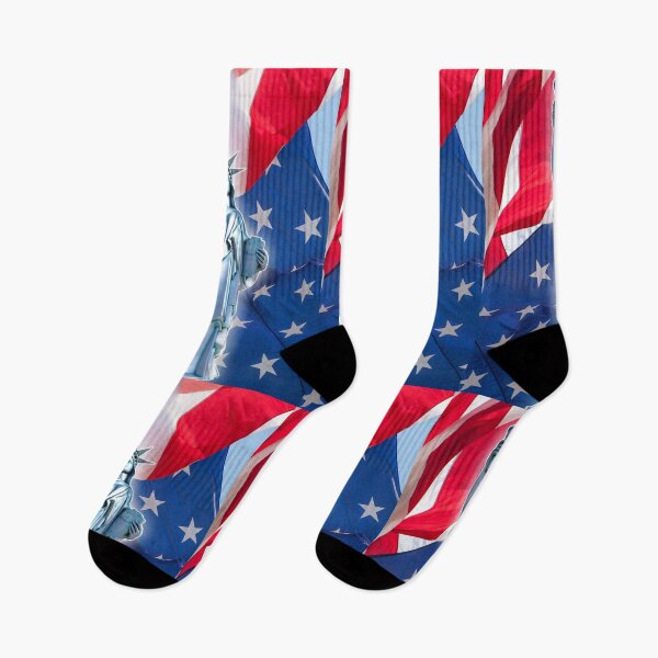Item preview, statue of liberty with american flag USA digital art designed and sold by Fábio  Santos.