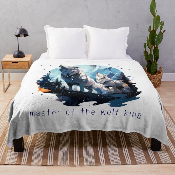 Item preview, Master of the Wolf King Blue - Gifts for Women, Gifts for Men designed and sold by WeekendSurprise.