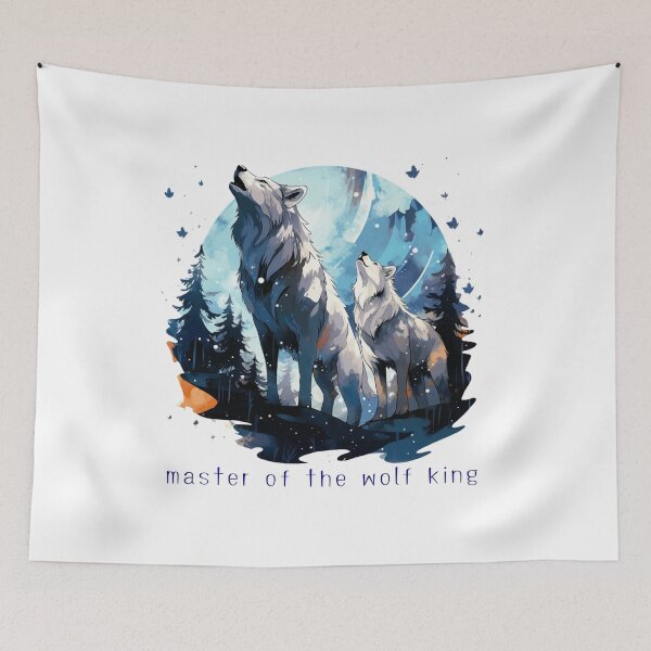 Item preview, Master of the Wolf King Blue - Gifts for Women, Gifts for Men designed and sold by WeekendSurprise.