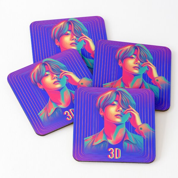Item preview, Jungkook 3D Song Inspired Art - A Tribute to the BTS Star designed and sold by SipandStan.