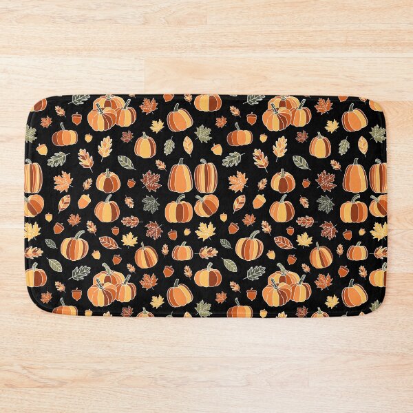 Item preview, Pumpkins and leafs pattern designed and sold by Ana Gorozpe.