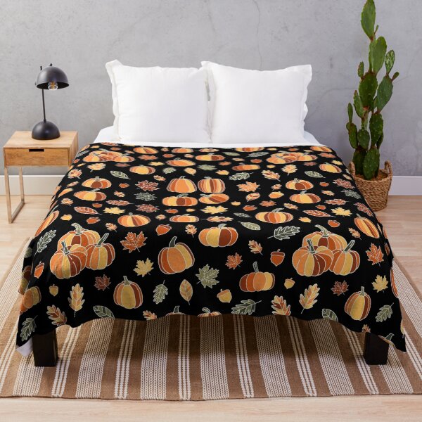 Item preview, Pumpkins and leafs pattern designed and sold by Ana Gorozpe.