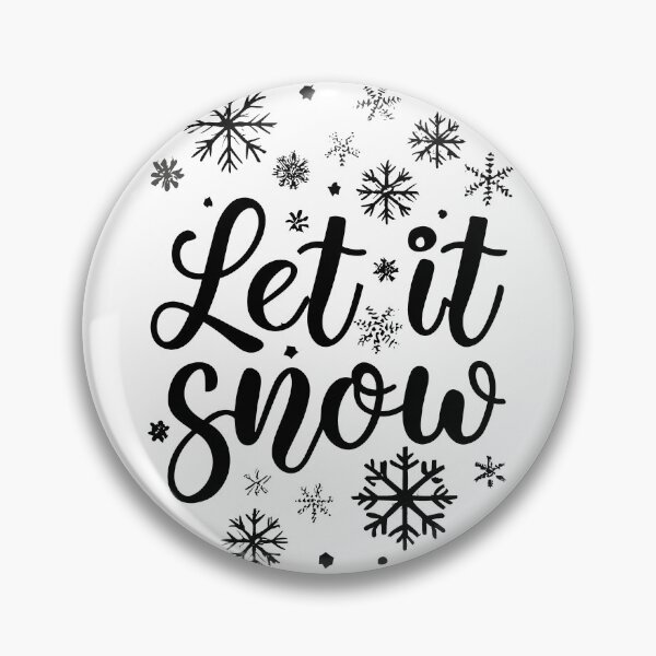 Item preview, Let It Snow Winter Quote with Snowflakes - Cute Classic Winter Quotes designed and sold by CoffeeJoeMugs.