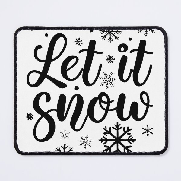 Item preview, Let It Snow Winter Quote with Snowflakes - Cute Classic Winter Quotes designed and sold by CoffeeJoeMugs.