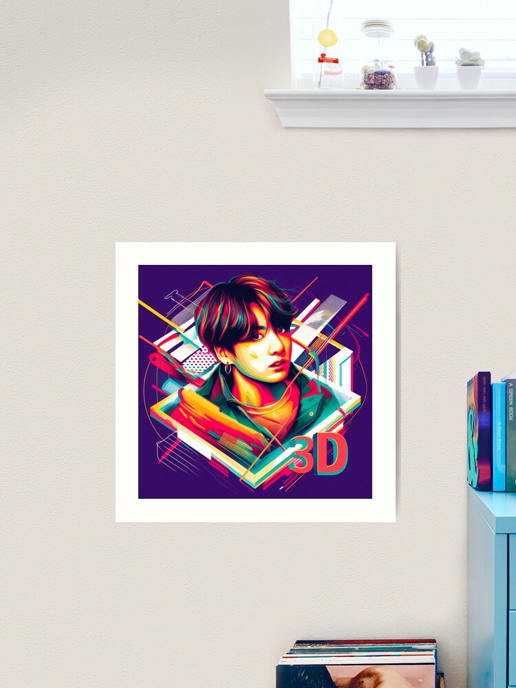 Jungkook 3D Song Inspired Graphic Art A Tribute to the BTS Star