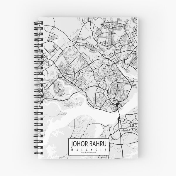 Item preview, Johor Bahru City Map of Malaysia - Light designed and sold by deMAP.