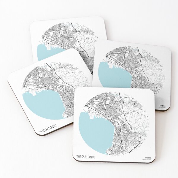 Item preview, Thessaloniki City Map of Greece - Circle designed and sold by deMAP.