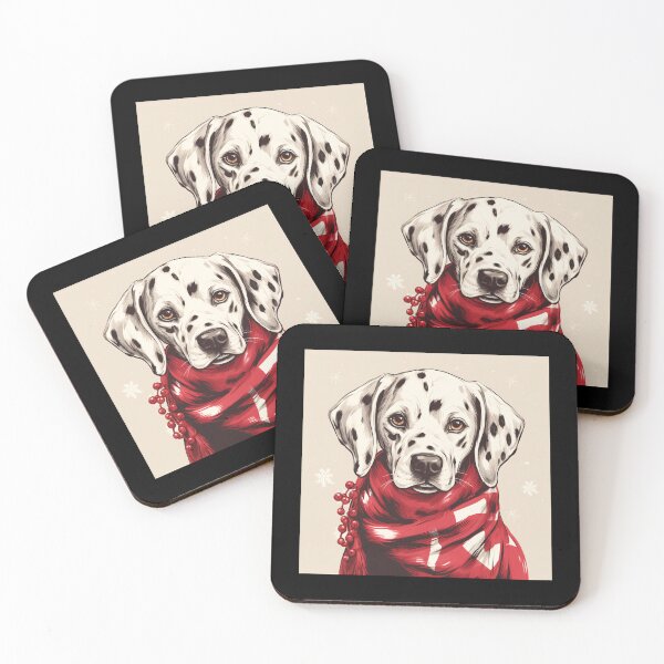 Item preview, Dalmatian Christmas Plaid Watercolor designed and sold by rafaeltto.