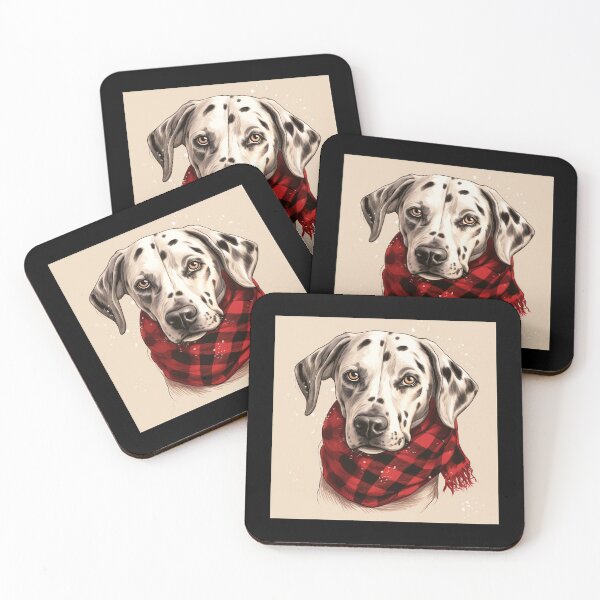 Item preview, Dalmatian Christmas Plaid Watercolor designed and sold by rafaeltto.