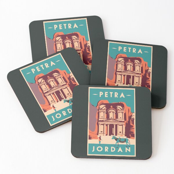 Item preview, A Vintage Travel Art of Petra - Jordan  designed and sold by GoodOldVintage.