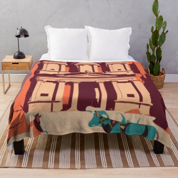 Item preview, A Vintage Travel Art of Petra - Jordan  designed and sold by GoodOldVintage.