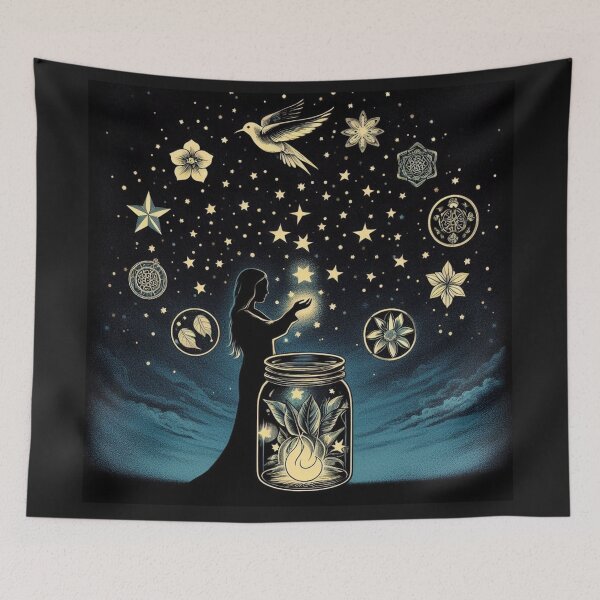 Item preview, "Stardust Whispers: A Tapestry of Cosmic Magic" designed and sold by AetherWyrms.